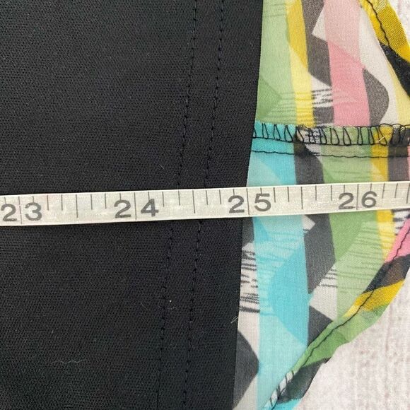 Robert Louis womens LG tank top w/multicolor sheer top - Picture 11 of 12